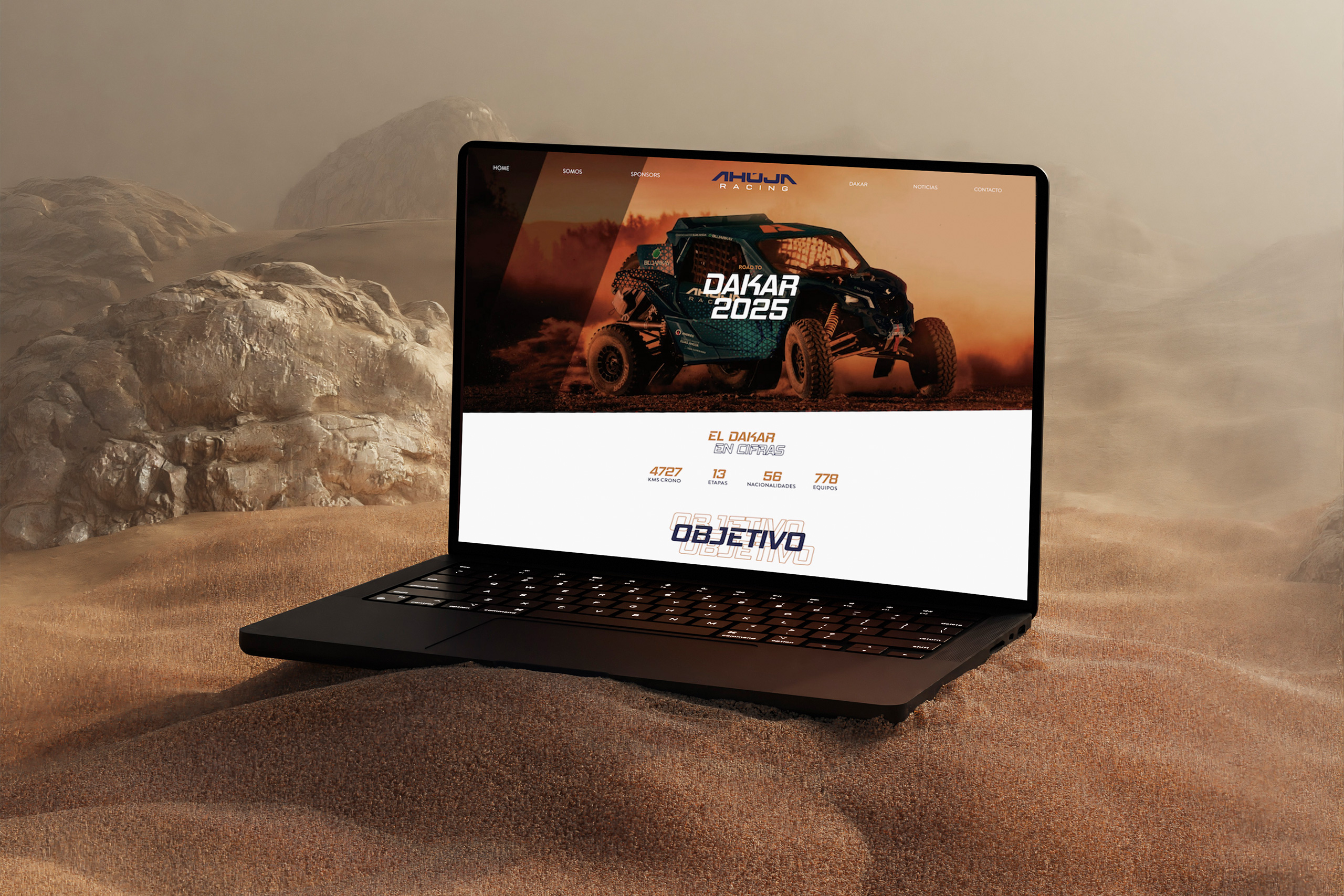 sitio web equipo dakar 2025 ahuja racing